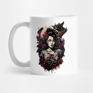 Dark fantasy asian woman Mug